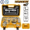 Ingco socket set 1/2" 25pcs in case