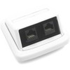 DATACOM ABB Tango Data socket UTP CAT5E 2xRJ45 WHkey baltas