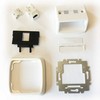 DATACOM ABB Tango Data socket UTP CAT5E 1xRJ45 WHkey baltas