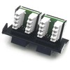DATACOM ABB Tango Data socket UTP CAT5E 2xRJ45 WHkey baltas