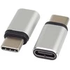 PremiumCord Adapteris USB-C Female - USB-C Male, sidabrinis