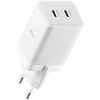 "Allity" sieninis įkroviklis GaN PD QC ATC-01-45WCC 2x USB-C 45W baltas