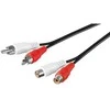 PremiumCord PREMIUMCORD Kabelis przedłużający audio 2x Cinch - 2x Cinch (RCA, M/F) 15m