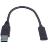 „PremiumCord“ adapteris USB 3.0 A/vienas - USB-C/vienas, USB 3.2 GEN2, 3A, 20 cm