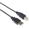 USB kabelis PremiumCord USB-A - USB-B 5 m Juodas (ku2ab5Bk)