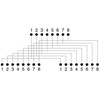 DATACOM UTP CAT5E 3xRJ45 skirstytuvas (8p8c-1M/2F)