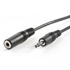 Kabelis PremiumCord Jack 3.5mm - Jack 3.5mm 2m juoda (kjackmf2)