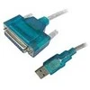 Kabelis USB PremiumCord USB-A - DB-25 1 m Juodas (kuprint2)