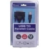 Kabelis USB PremiumCord USB-A - DB-25 1 m Juodas (kuprint2)