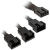 Kolink 1-3 PWM Fan Splitter Cable – 35 cm, braided, juodas