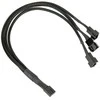 Kolink 1-3 PWM Fan Splitter Cable – 35 cm, braided, juodas
