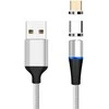 Kabelis USB PremiumCord microUSB - USB-C 1 m Baltai-juoda (ku2m1fgi)