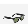 Išmanieji akiniai RayBan Meta Wayfarer, juodi rėmeliai ir žali lęšiai