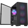 Montech AIR 100 ARGB, Micro-ATX, Tempered Glass – juodos spalvos