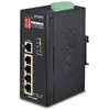Šakotuvas Planet IP30 5 prievadų / TP POE pramoninis greitojo eterneto jungiklis (nuo -40 iki 75 C)