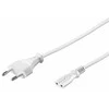 PremiumCord 230V power cable to tape recorder 5m baltas