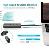 PREMIUMCORD USB-C adapteris su Gigabit 10/100/1000Mbps + 3x USB3.0 jungtis