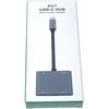 PremiumCord MST adapteris USB-C prie 2x HDMI, USB3.0, PD, 4K ir FULL HD 1080p raiškos