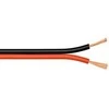 PremiumCord Unshielded double cable 2x0.50mm juodas/red 1m