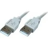 USB kabelis PremiumCord USB-A - USB-A 1 m Balta (ku2aaA1)