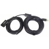 PremiumCord USB-A – USB-A USB laidas 20 m Juodas (2960103209952)