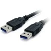 USB kabelis PremiumCord USB-A - USB-A 2 m Juodas (ku3aa2bk)