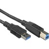 PremiumCord Cable USB 3.0 Super-speed 5Gbps A-B, 9pin, 0.5m
