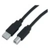 USB kabelis PremiumCord USB-A - USB-B 3 m Juodas (ku2ab3bk)