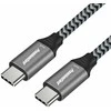 „Premiumcord“ USB-C laidas (USB 3.2 GEN 2, 3A, 60 W, 20 Gbit/s) medvilnės pynė, 2m