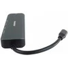 HUB USB PremiumCord PREMIUMCORD Adaptér USB-C na Gigabit 10/100/1000Mbps + 1x HDMI, 2x USB3.2, 1x PD 100W konektor, Šedá