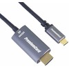 Kabelis USB PremiumCord USB-C HDMI, 1.8m, Juodas (ku31hdmi03)