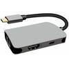 Premiumcord USB-C to HDMI + RJ45 + PD adapter, aluminum case