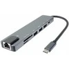 „PremiumCord“ USB-C adapteris su HDMI + USB3.0 + USB2.0 + PD + SD/TF + RJ45