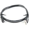 Kabelis USB PremiumCord USB-A - microUSB 1 m Juodas (ku2m1f)
