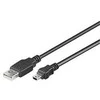 USB kabelis PremiumCord USB-A - miniUSB 3 m permatomas (ku2m3a)