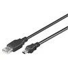 USB kabelis PremiumCord USB-A - miniUSB 5 m Juoda (ku2m5a)