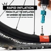 PEATY'S HOLESHOT CO2 PUMP + BOMBS 2 PCS - MTB (25G) - Juodas (PPR-HTI-MTB-BLK-12)