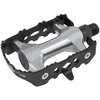 Pedals FORCE 910 Al-Fe ball bearings, juodas-sidabrinis