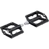 pedals FORCE STEEP 2 aliuminio, diameter bearings, juodas