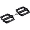 pedals FORCE STEEP aliuminio, diameter bearings, juodas
