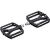 pedals FORCE SWING aliuminio, diameter bearings, juodas