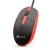 Pelė C-TECH WM-10, juodas and red, USB