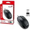 Genius DX-110 Pelė su laidu, juoda, 1200DPI, USB-C