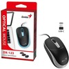 Genius DX-123 Pelė su laidu, juoda-pilka, 1200DPI, USB-C
