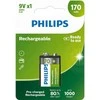 Philips HR22 9V 170mAh įkraunamos baterijos 1 vnt.