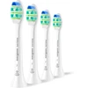 Keturių baltų Philips Sonicare galvučių komplektas