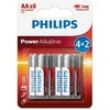 PHILIPS LR6P6BP/10 AA Power Alkaline batteries (6pcs)