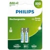 PHILIPS R03B2A80/10 AAA Rechargeable Batteries (2pcs)