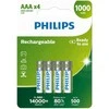 PHILIPS R03B4RTU10/10 AAA Rechargeable Batteries (4pcs)