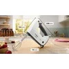 Plakiklis Rankinis Plaktuvas - Bosch MFQ37470 750 W Juoda/Balta